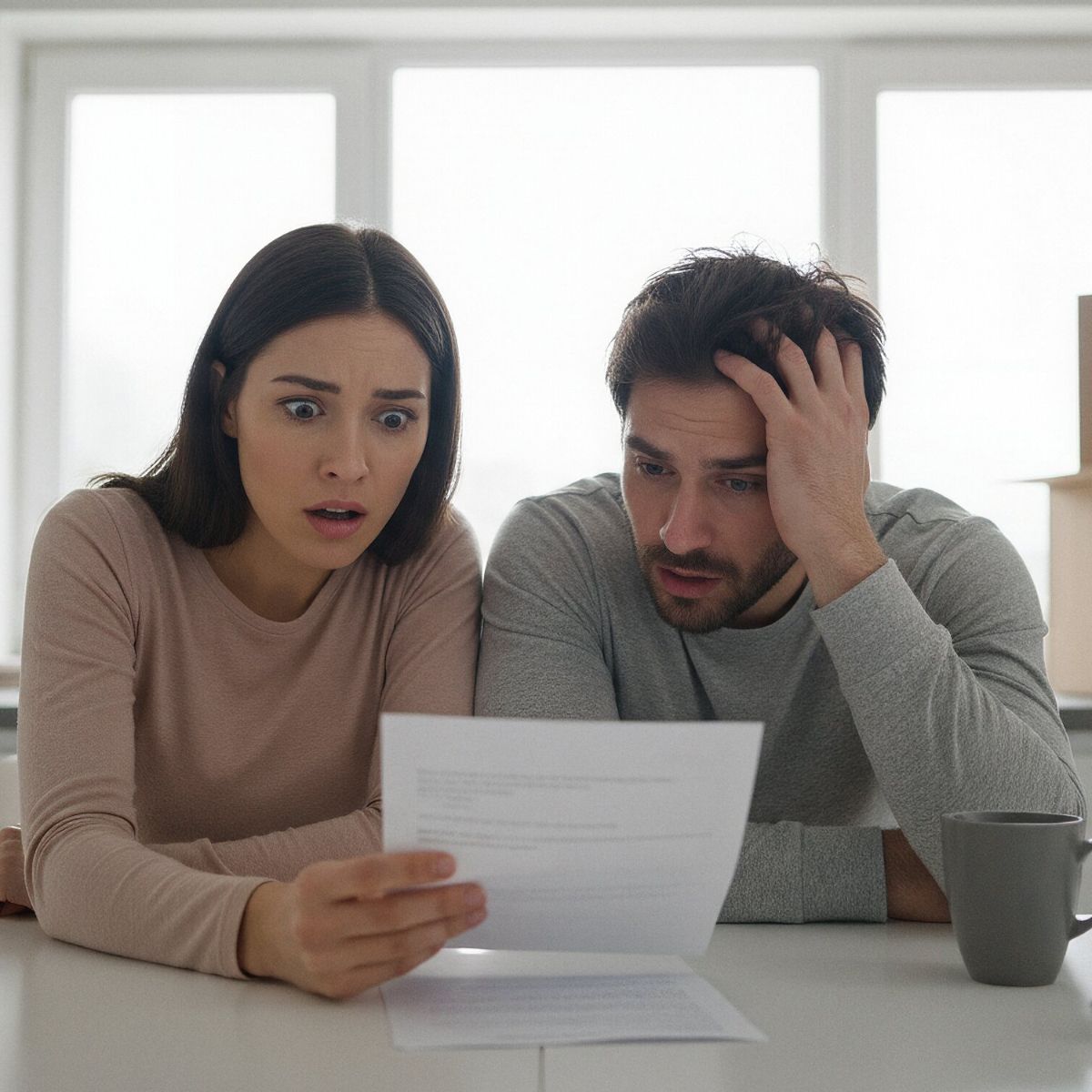 Un couple découvre une facture de réparation